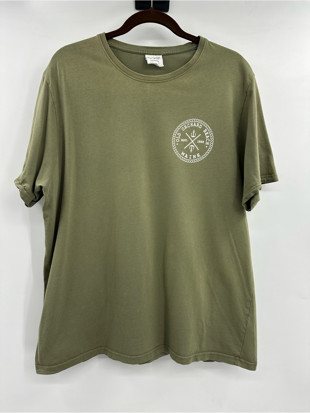 Old Orchard Beach Maine Logo Short-Sleeve T-Shirt in Olive Green